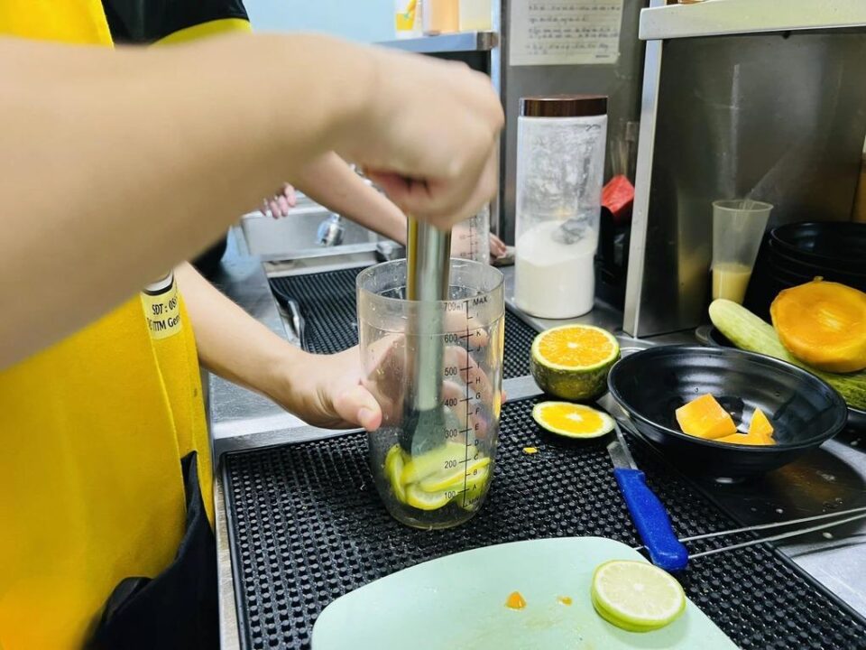 Trà chanh giã tay Quảng Đông Trà chanh giã tay Quảng Đông