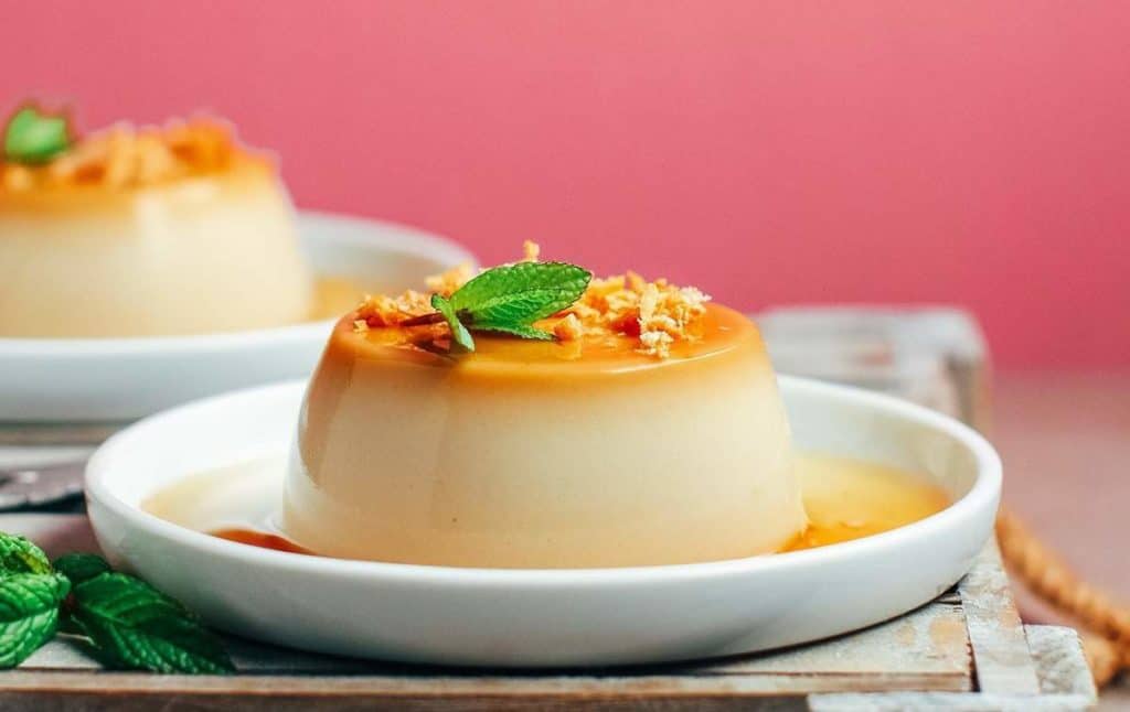 Cách làm bánh flan đơn giản Bánh flan dừa