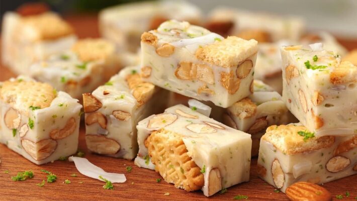 Cách làm kẹo nougat đơn giản với marshmallow Cách làm kẹo nougat đơn giản với marshmallow