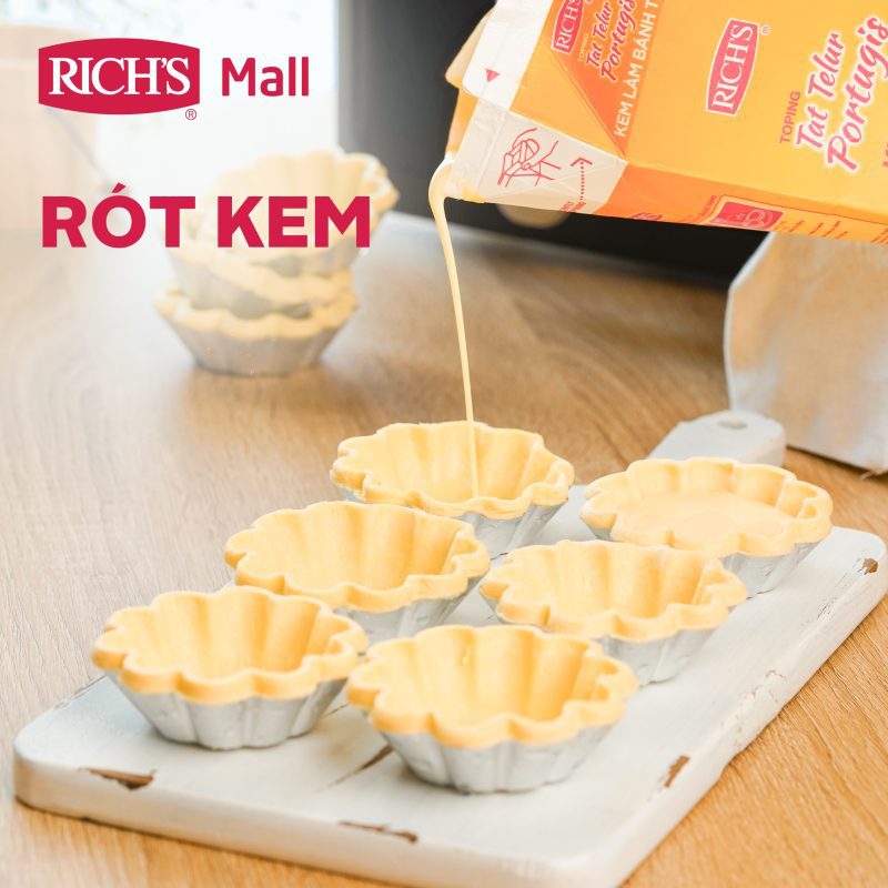 Hướng dẫn cách làm bánh tart trứng thơm lừng, béo ngậy 2 Buoc 1