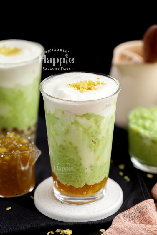 Cách pha trà sữa cốm