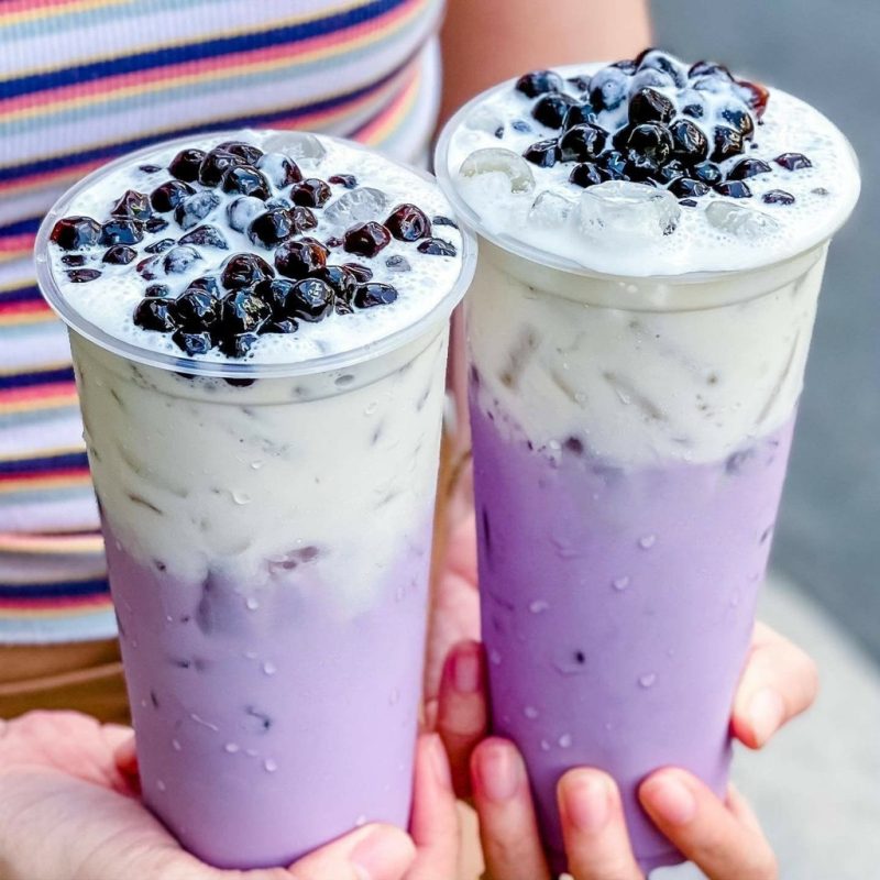 Trà sữa sốt khoai môn tươi