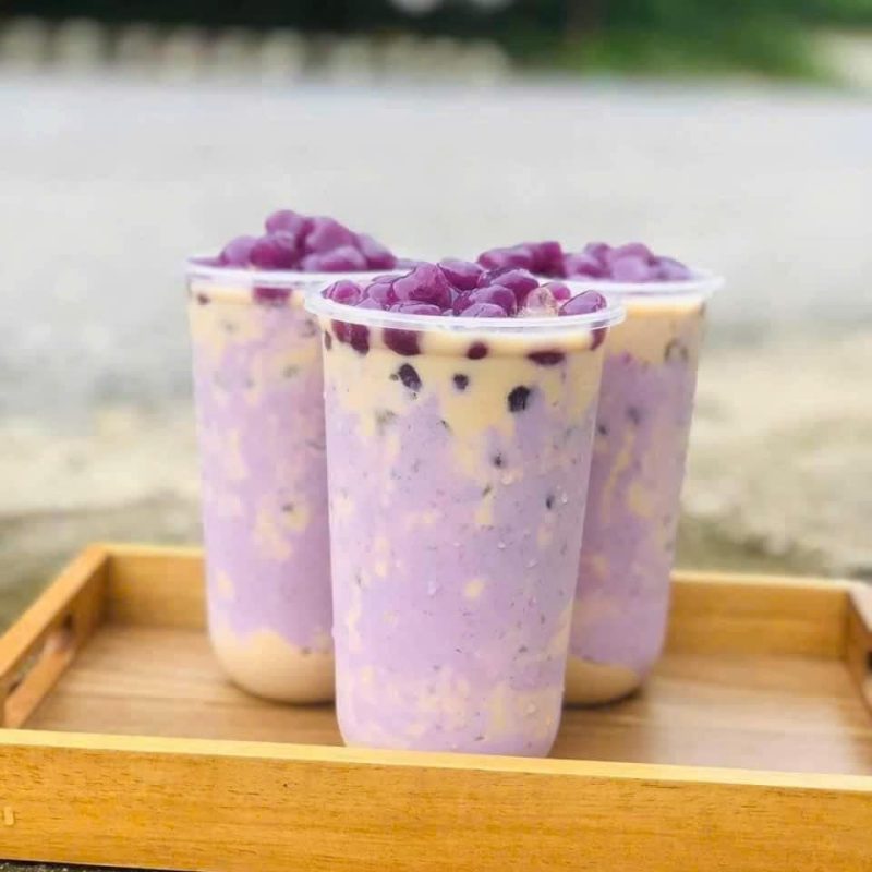 Trà sữa sốt khoai môn tươi thơm béo