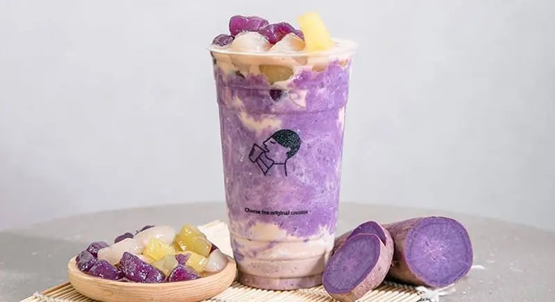 cách làm trà sữa sốt khoai môn sánh mịn hot trend